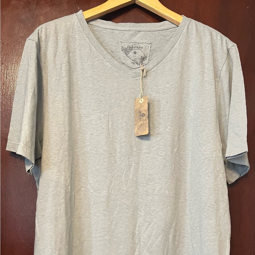 Men’s 100% Cotton Grey Crew Shirt